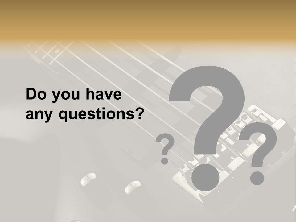 String Instrument Studio Melody PowerPoint Template