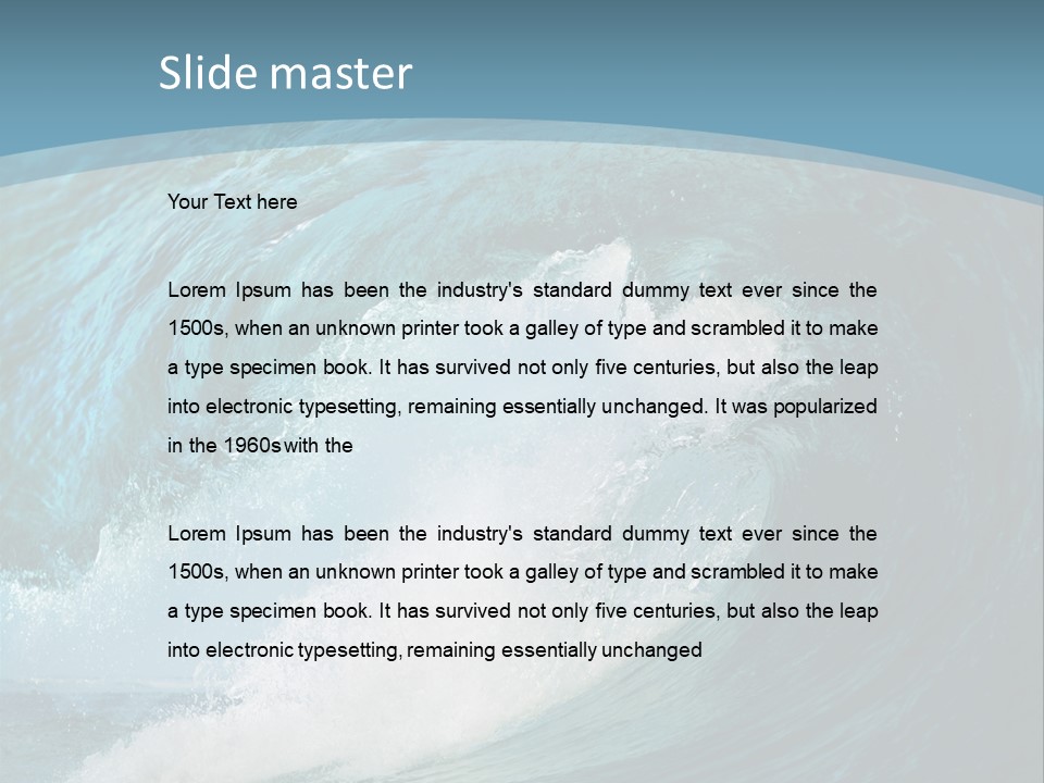 Spray High Reflection PowerPoint Template
