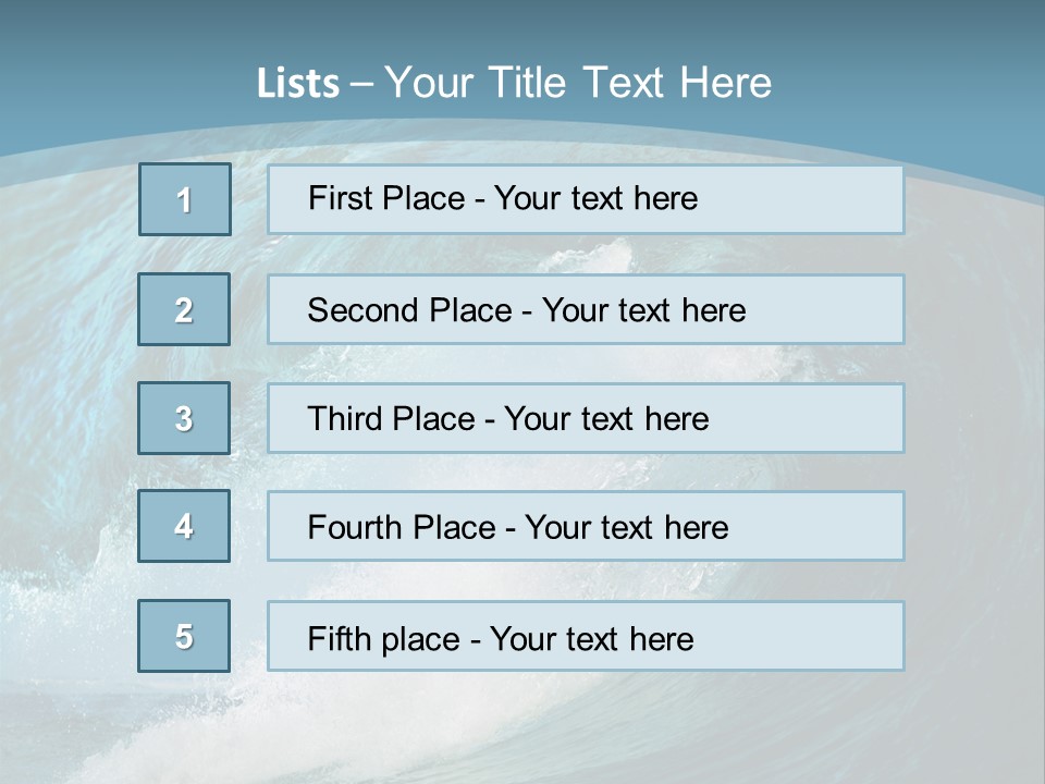 Spray High Reflection PowerPoint Template