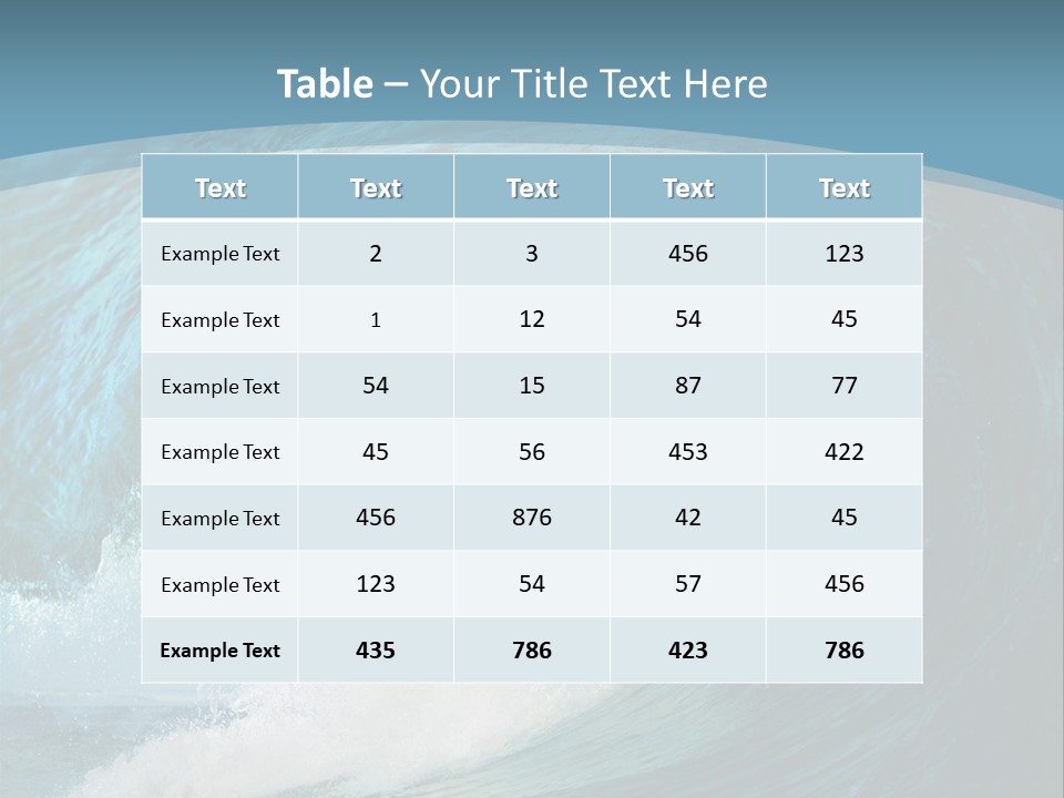 Spray High Reflection PowerPoint Template