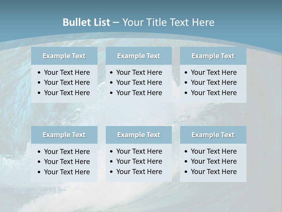Spray High Reflection PowerPoint Template