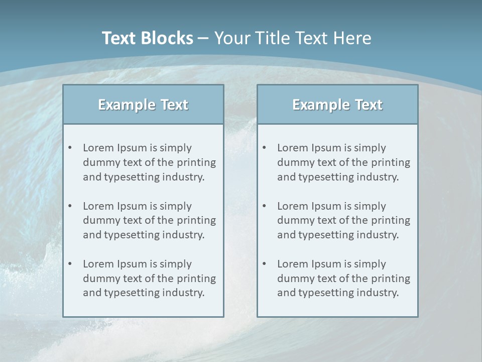 Spray High Reflection PowerPoint Template