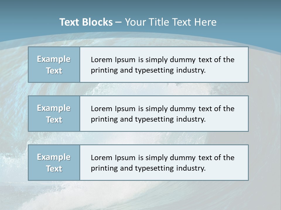 Spray High Reflection PowerPoint Template