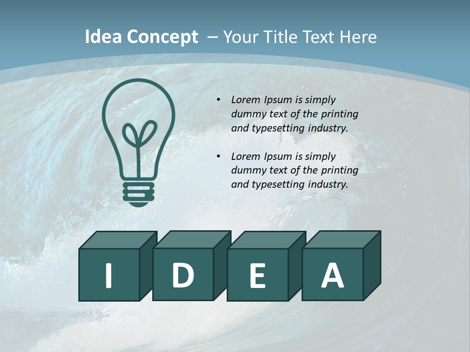 Spray High Reflection PowerPoint Template
