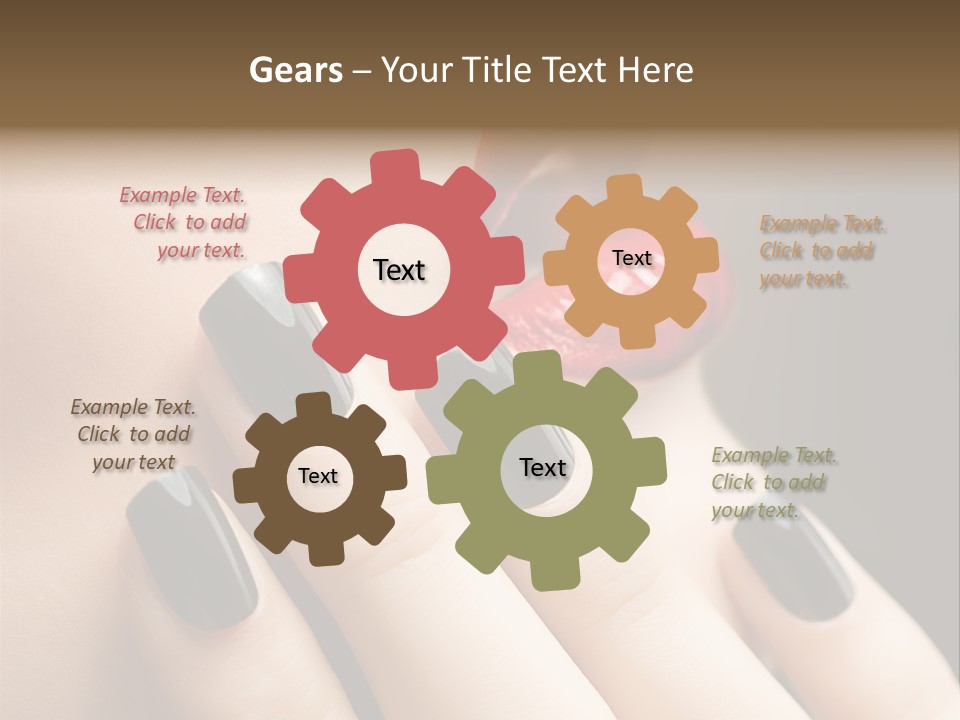 Glamour Bright Mouth PowerPoint Template