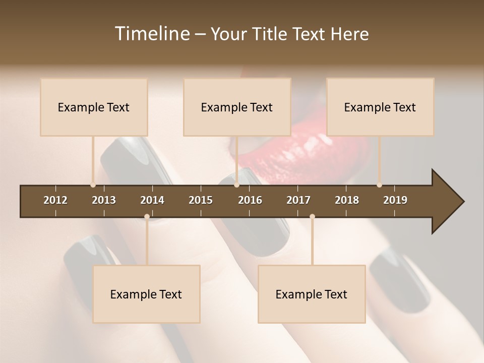 Glamour Bright Mouth PowerPoint Template