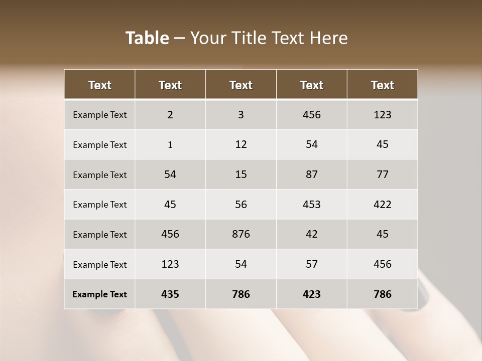 Glamour Bright Mouth PowerPoint Template