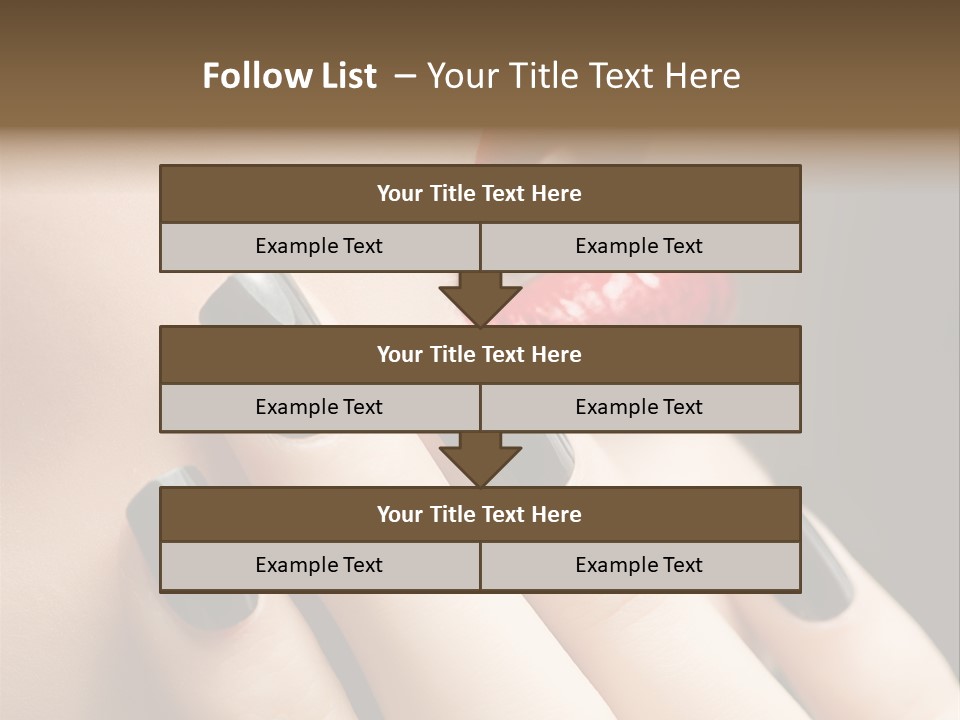 Glamour Bright Mouth PowerPoint Template