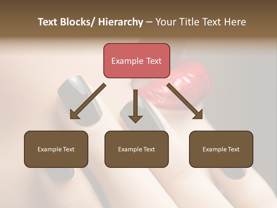 Glamour Bright Mouth PowerPoint Template