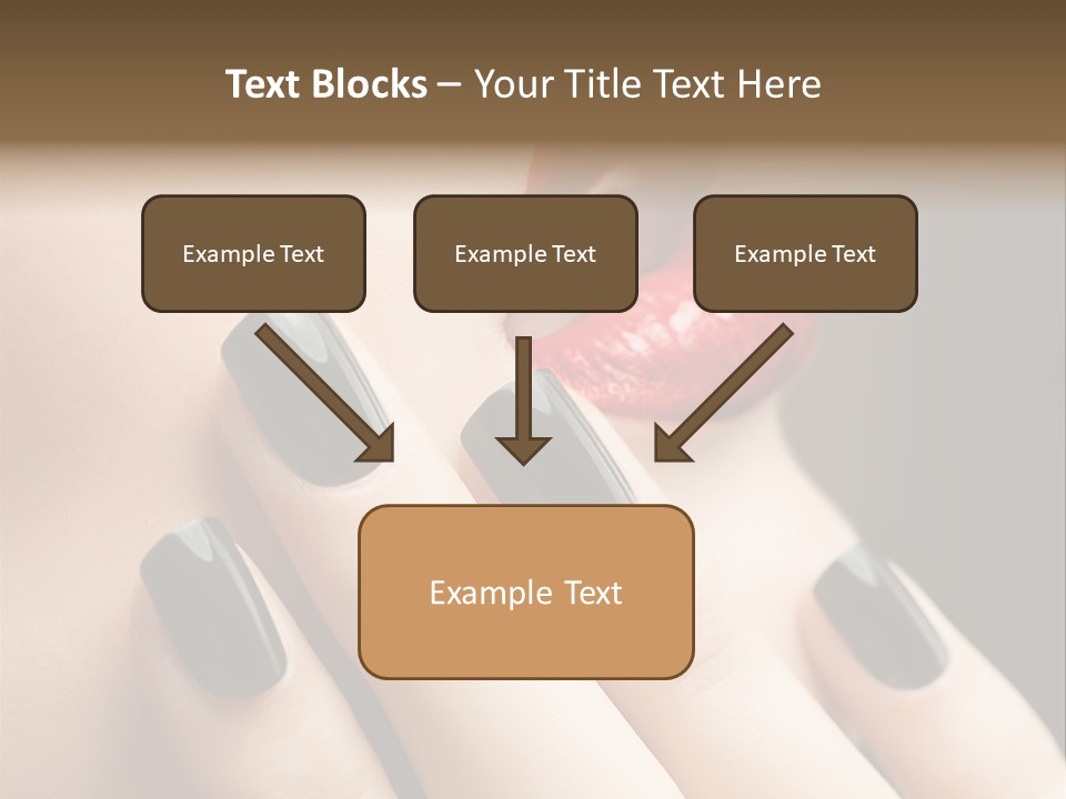 Glamour Bright Mouth PowerPoint Template