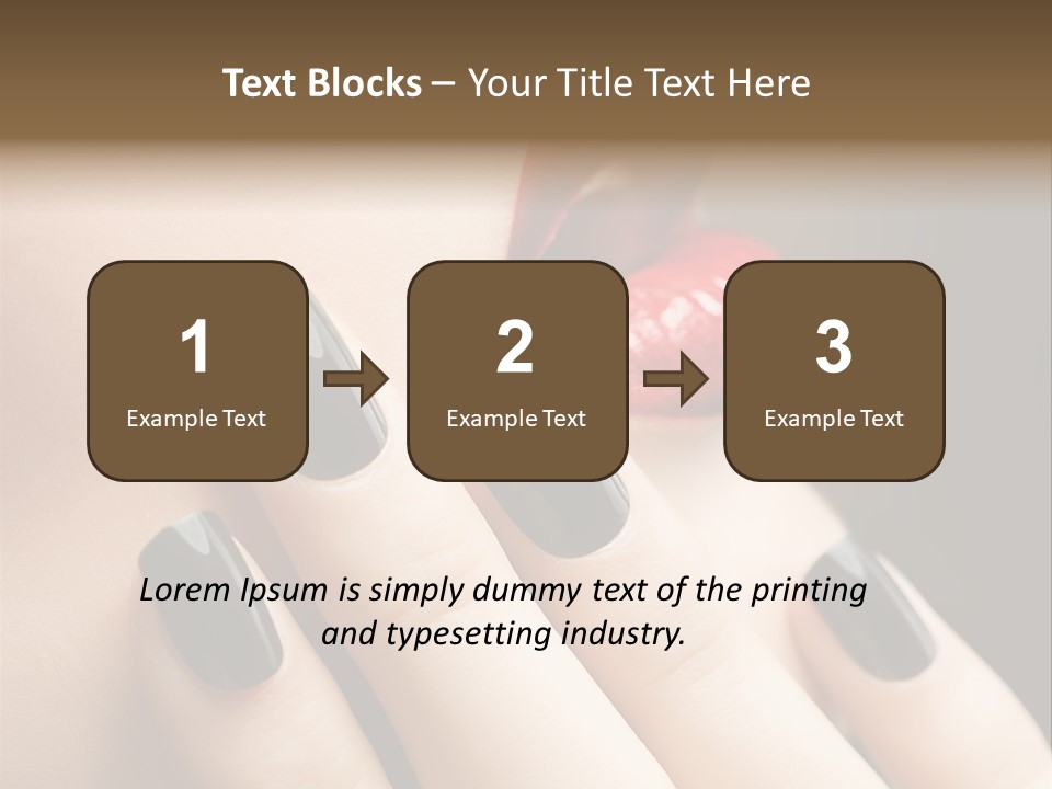 Glamour Bright Mouth PowerPoint Template