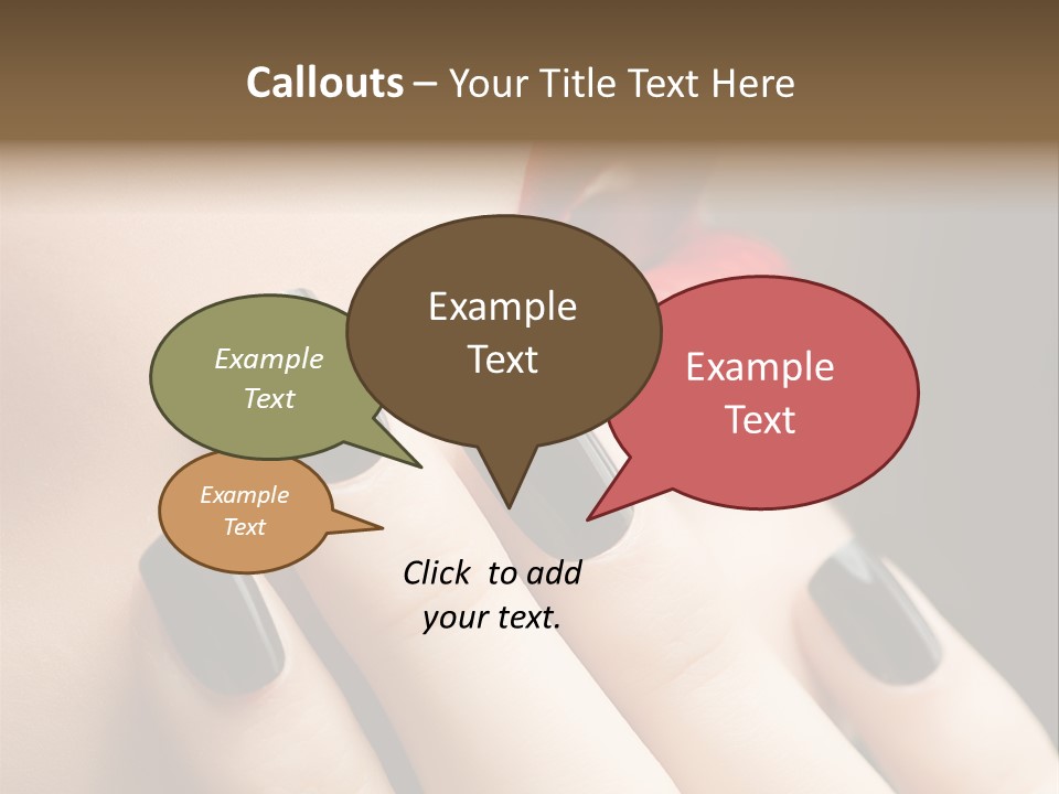 Glamour Bright Mouth PowerPoint Template