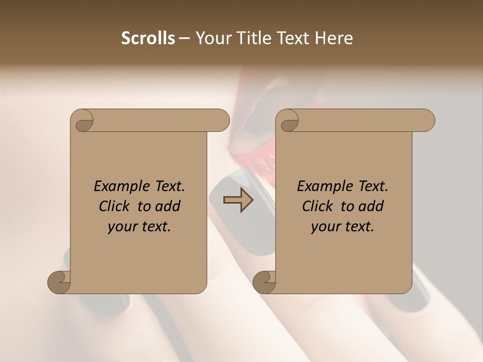 Glamour Bright Mouth PowerPoint Template