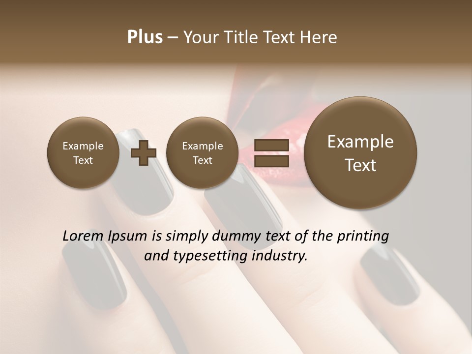 Glamour Bright Mouth PowerPoint Template