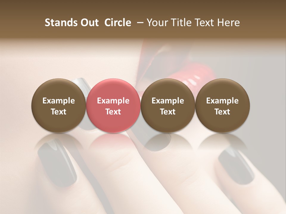 Glamour Bright Mouth PowerPoint Template