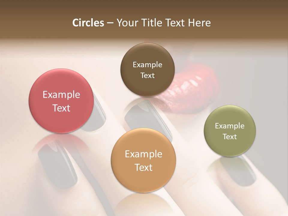 Glamour Bright Mouth PowerPoint Template