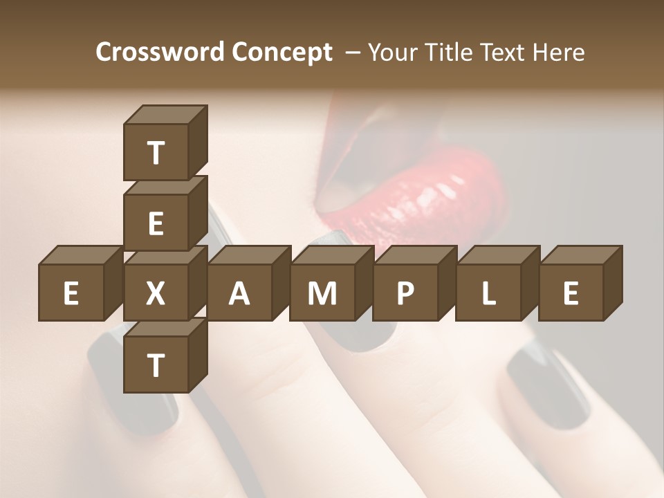 Glamour Bright Mouth PowerPoint Template