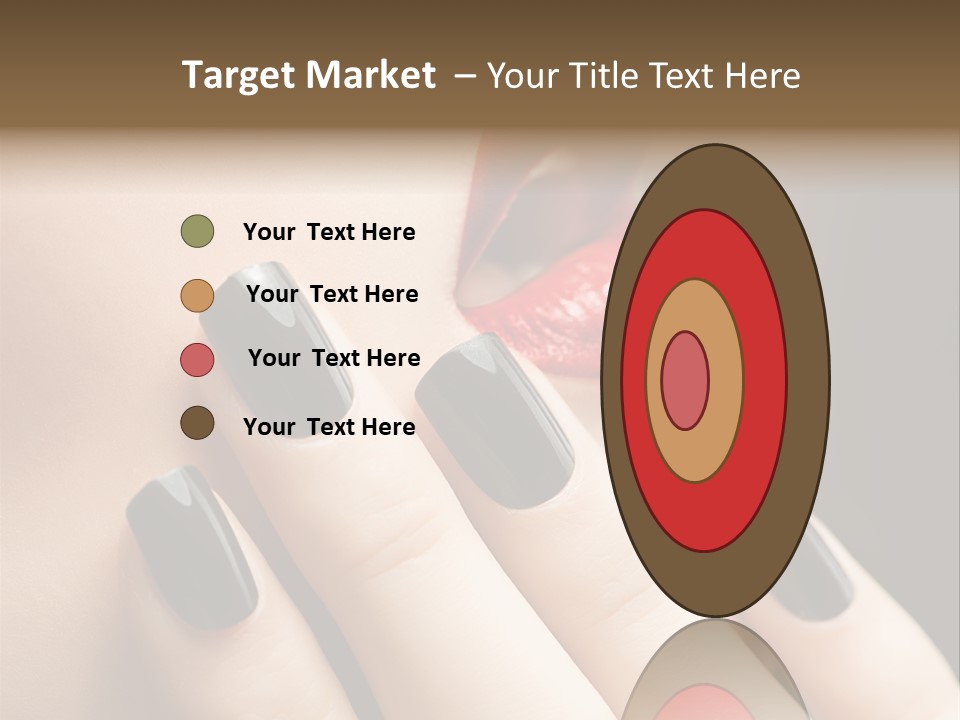 Glamour Bright Mouth PowerPoint Template