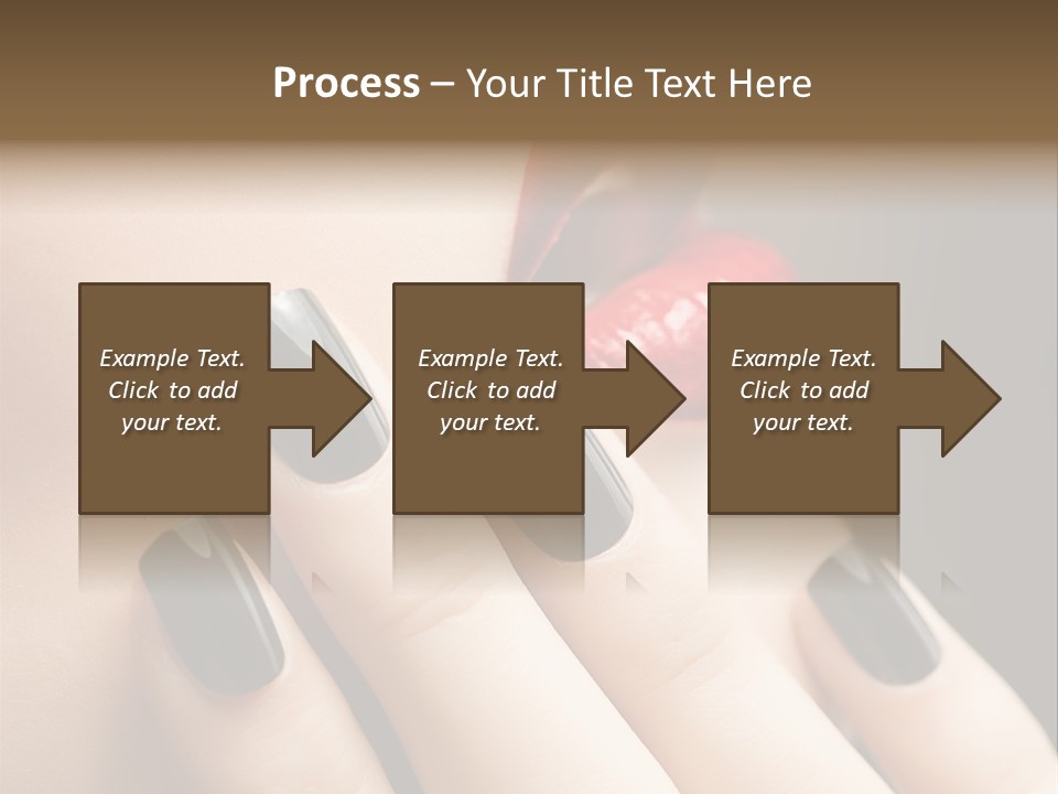 Glamour Bright Mouth PowerPoint Template