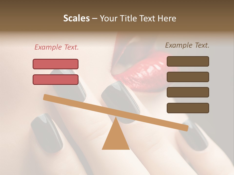 Glamour Bright Mouth PowerPoint Template