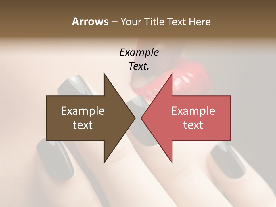 Glamour Bright Mouth PowerPoint Template