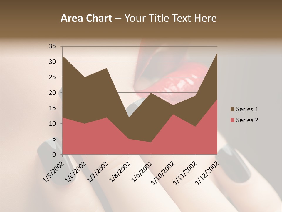 Glamour Bright Mouth PowerPoint Template
