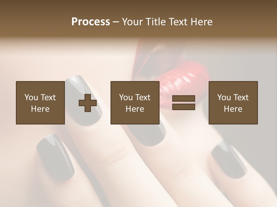 Glamour Bright Mouth PowerPoint Template