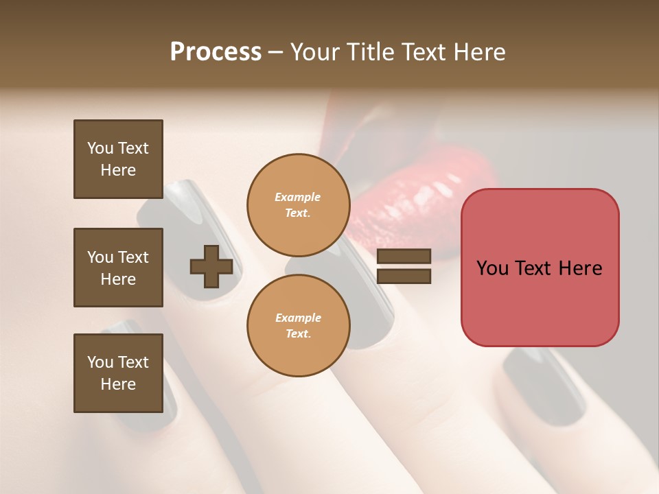 Glamour Bright Mouth PowerPoint Template