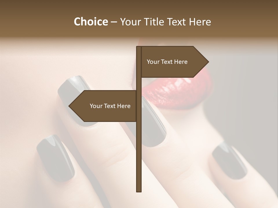 Glamour Bright Mouth PowerPoint Template