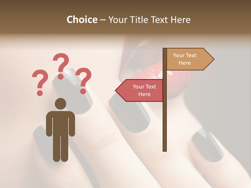 Glamour Bright Mouth PowerPoint Template