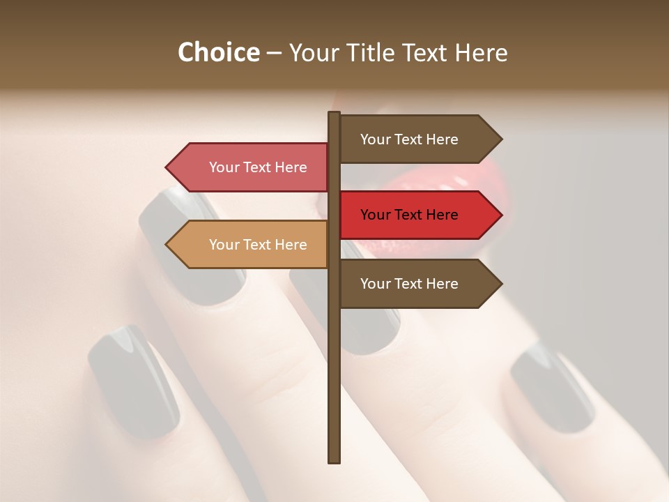 Glamour Bright Mouth PowerPoint Template