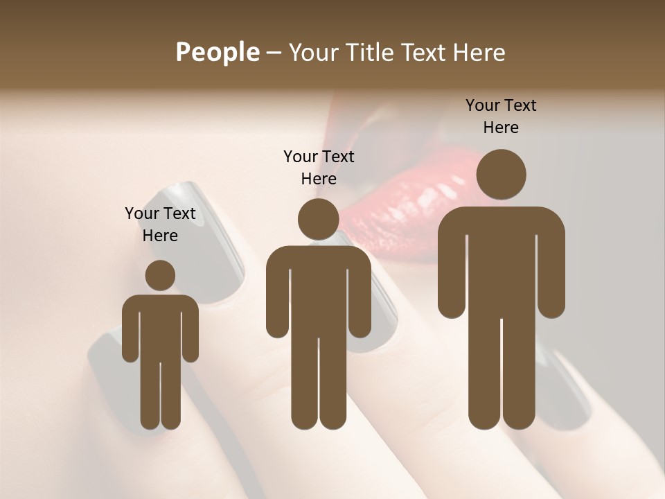 Glamour Bright Mouth PowerPoint Template