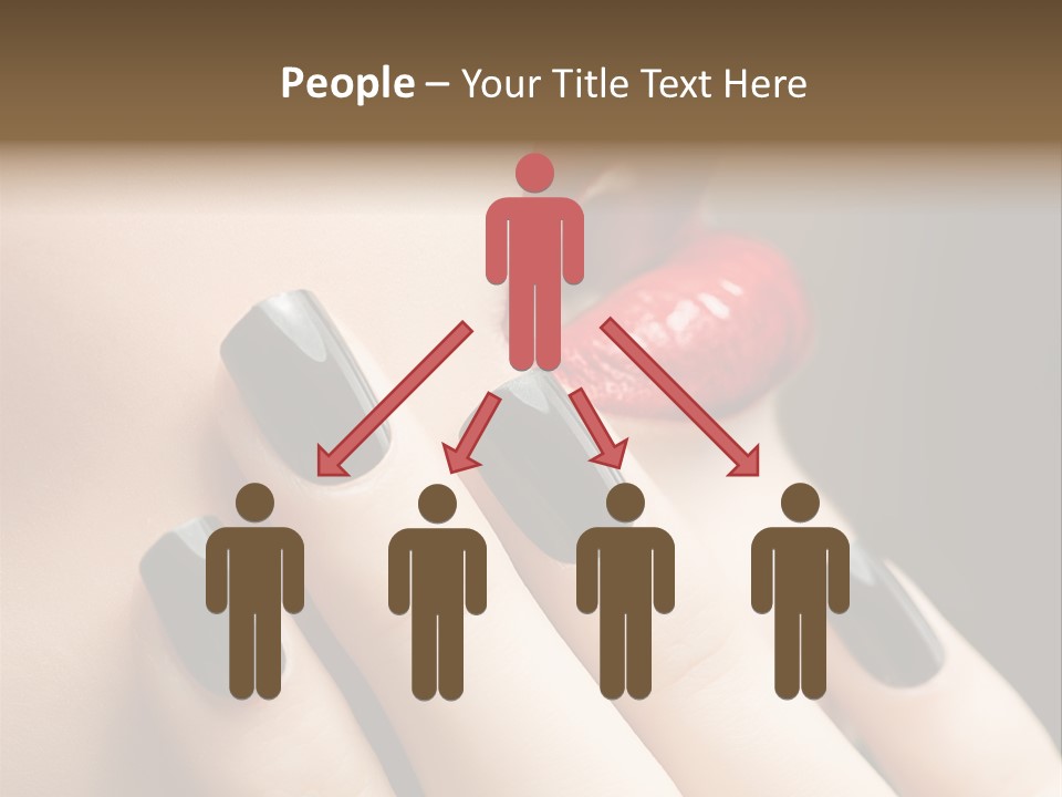 Glamour Bright Mouth PowerPoint Template