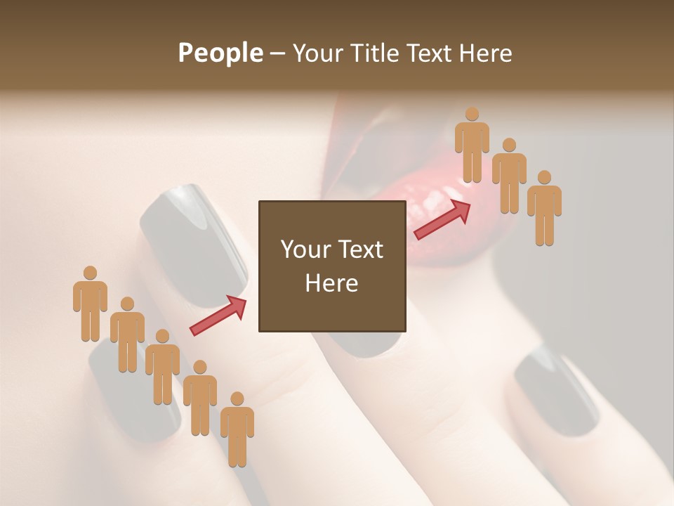 Glamour Bright Mouth PowerPoint Template