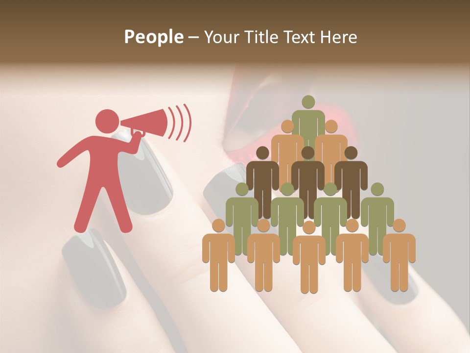 Glamour Bright Mouth PowerPoint Template