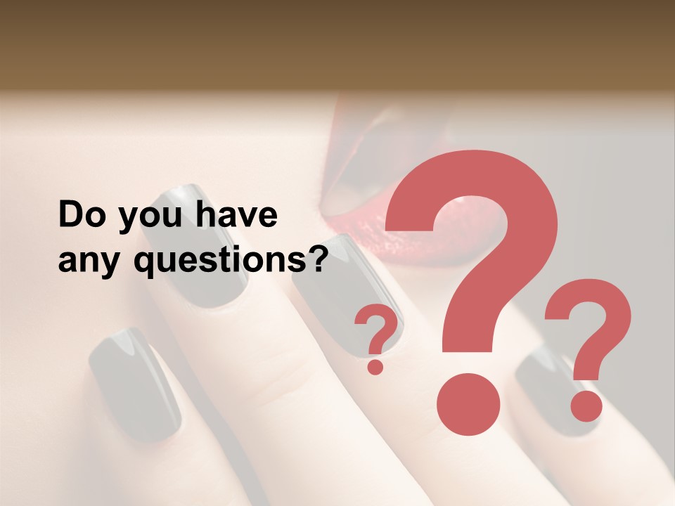 Glamour Bright Mouth PowerPoint Template