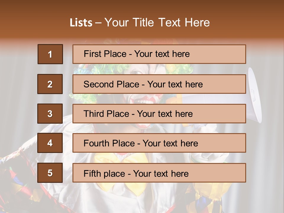 Occupation Expression Red PowerPoint Template