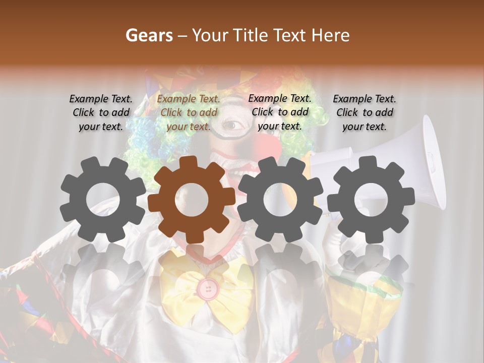 Occupation Expression Red PowerPoint Template