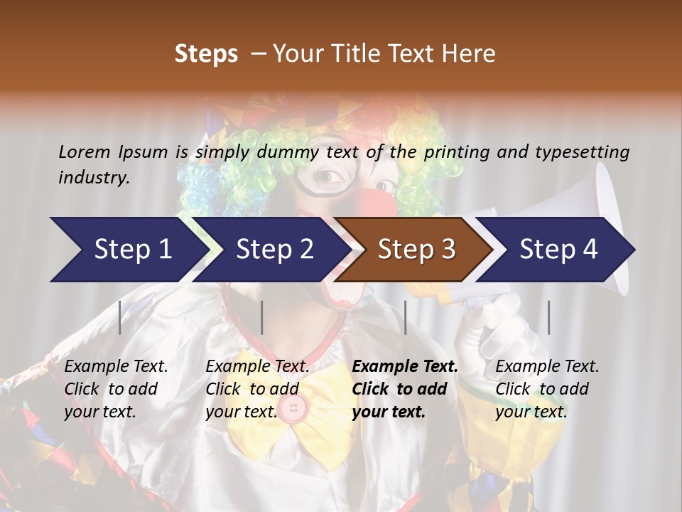 Occupation Expression Red PowerPoint Template