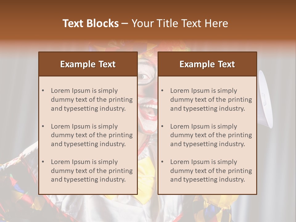 Occupation Expression Red PowerPoint Template