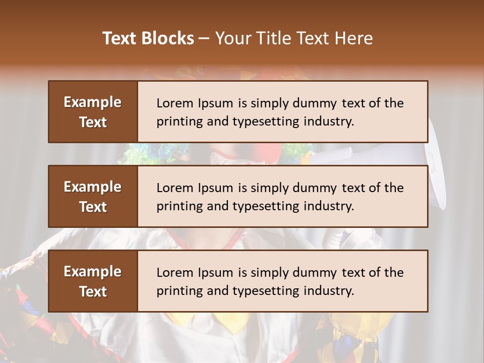 Occupation Expression Red PowerPoint Template
