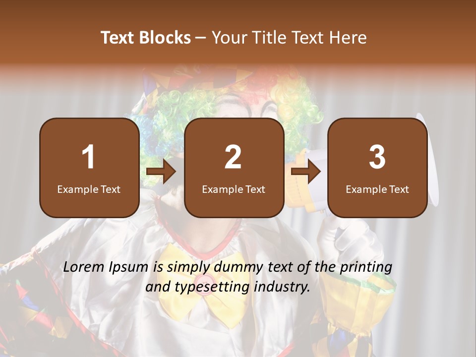 Occupation Expression Red PowerPoint Template