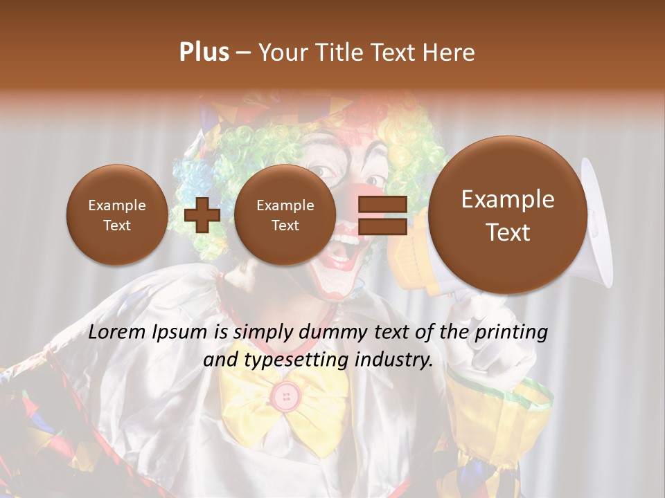 Occupation Expression Red PowerPoint Template