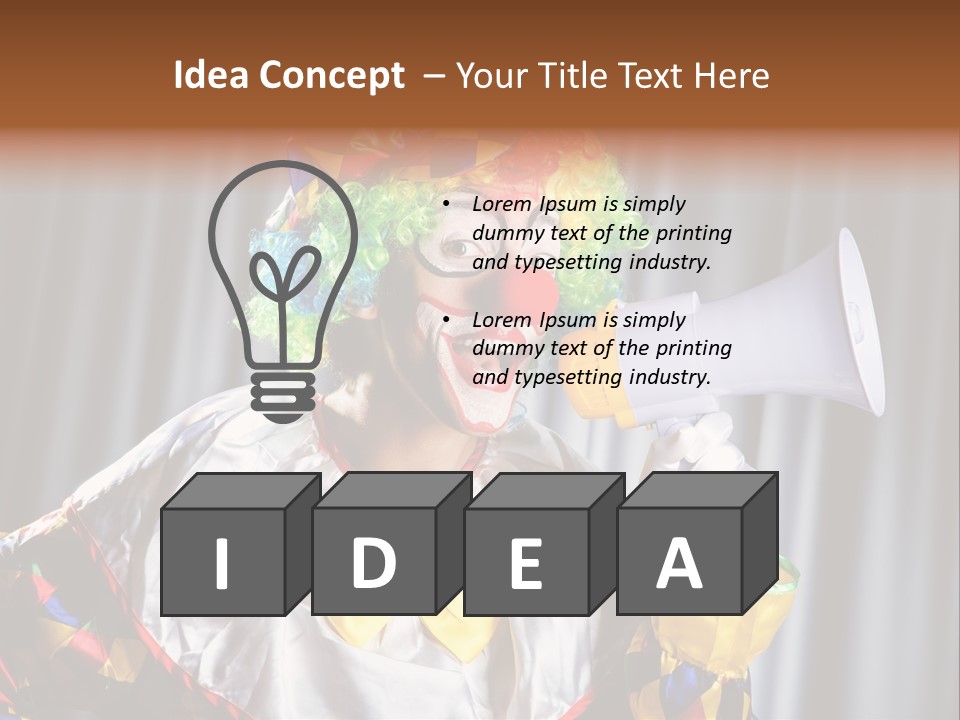 Occupation Expression Red PowerPoint Template