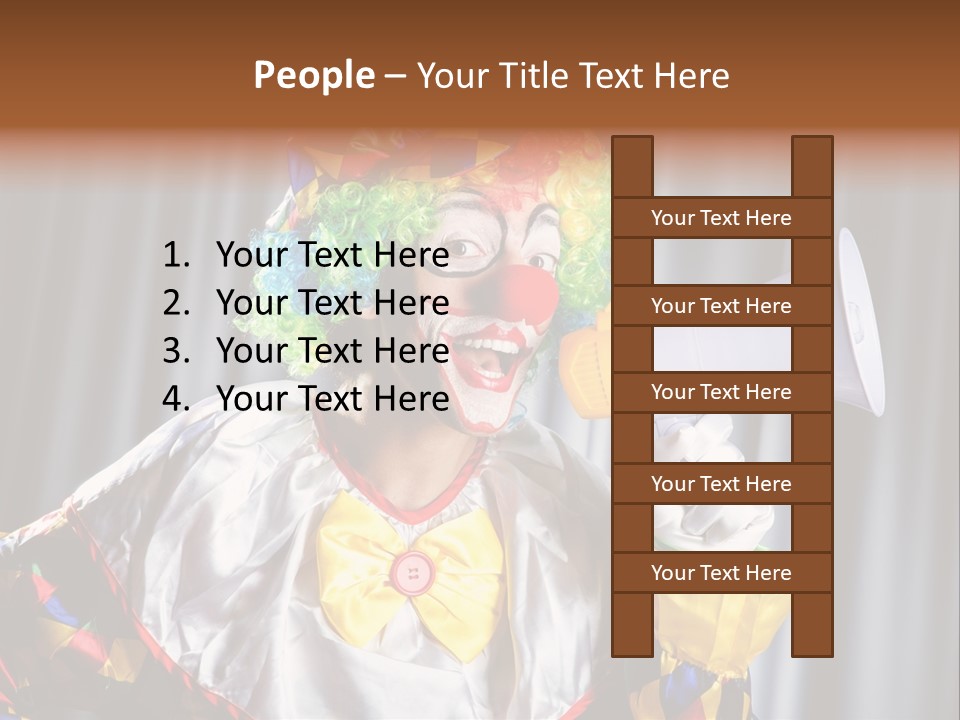 Occupation Expression Red PowerPoint Template