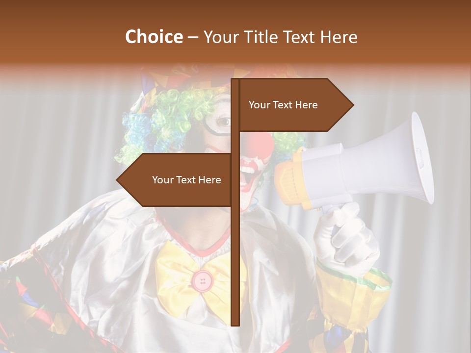 Occupation Expression Red PowerPoint Template