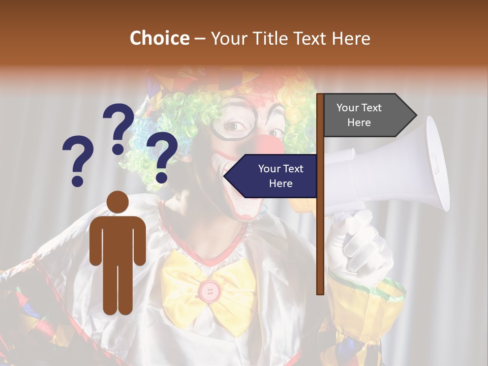 Occupation Expression Red PowerPoint Template