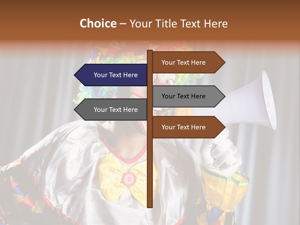 Occupation Expression Red PowerPoint Template