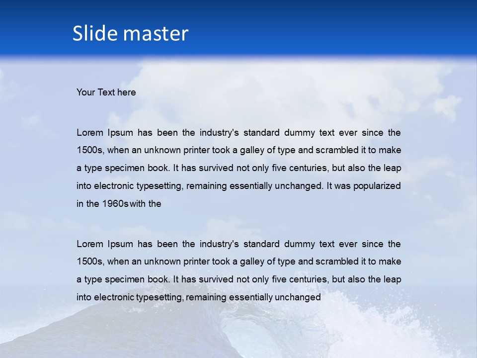 Adventure Water Paradise PowerPoint Template