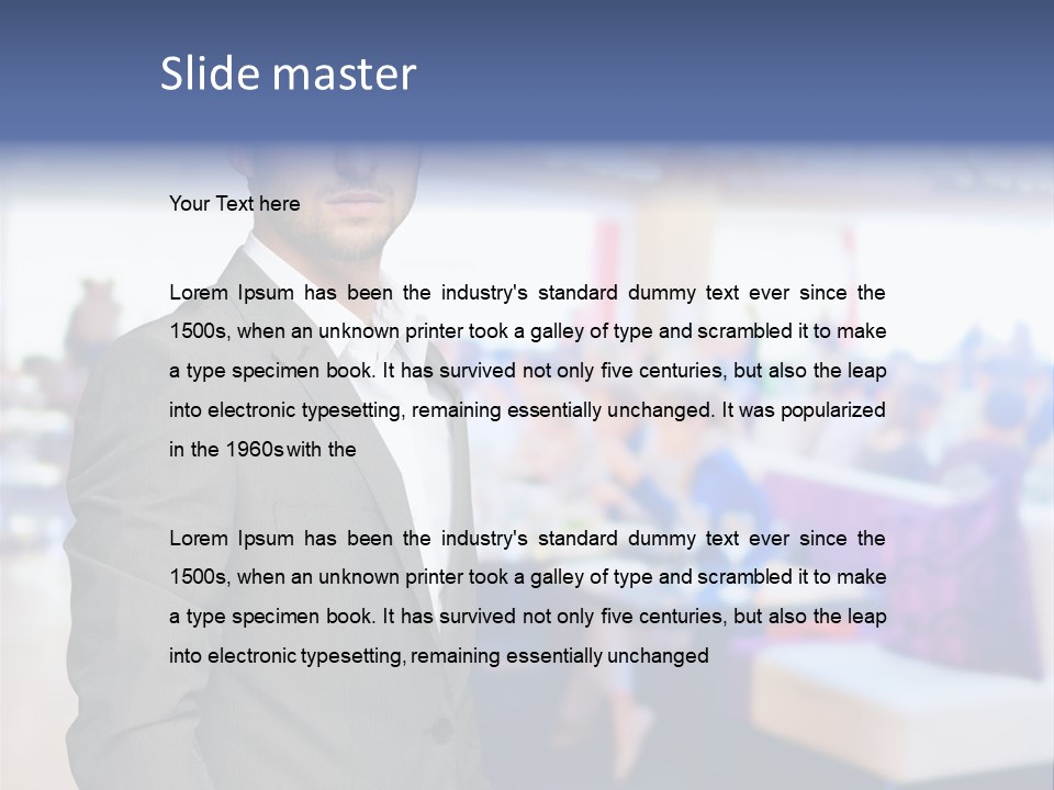 Suit  Stand PowerPoint Template